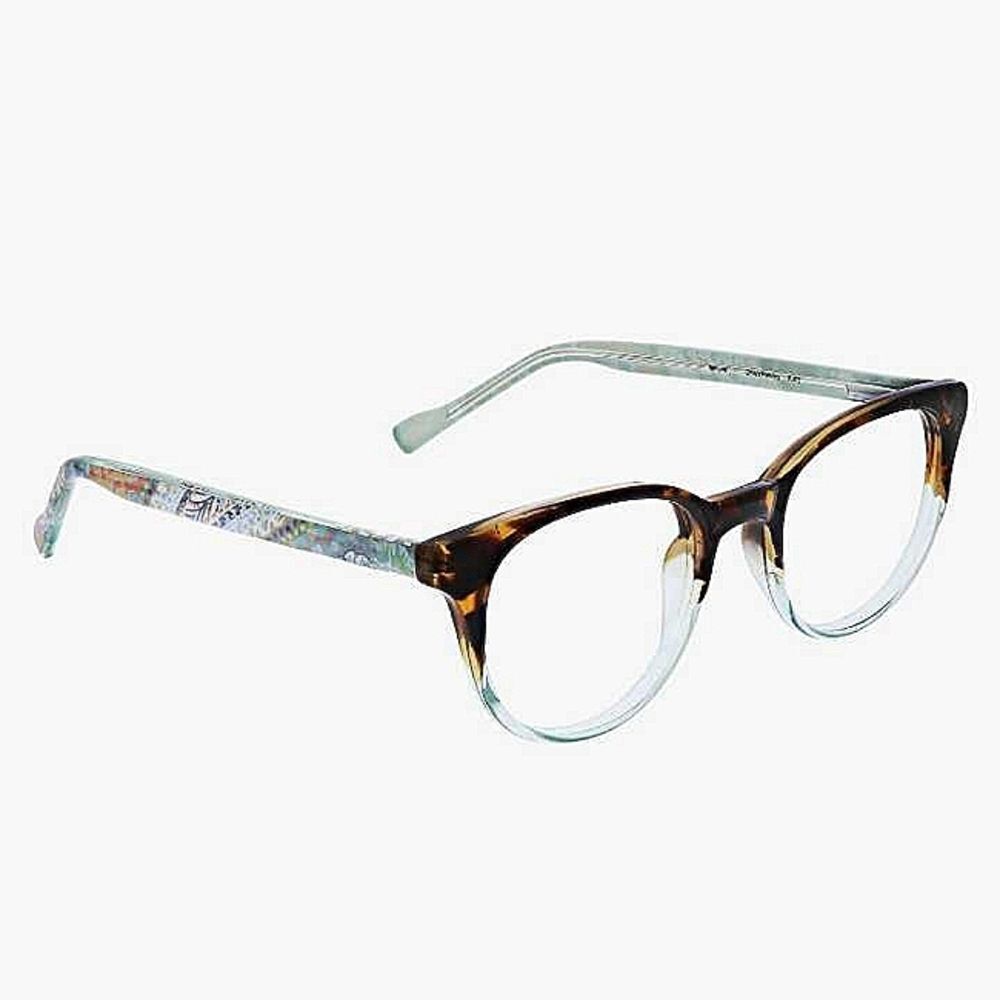 New VERA BRADLEY Citrus Paisley Tamara Reading Glasses +1.0 With Soft Ca…